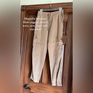 Hazelnut Tencel Cargo Joggers